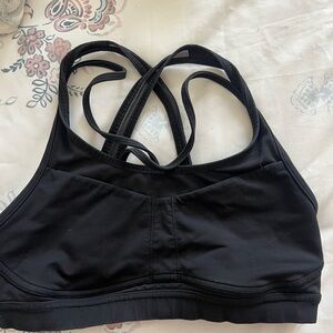 Black Lululemon Sports Bra with storage